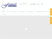 Tablet Screenshot of francosautoservice.com